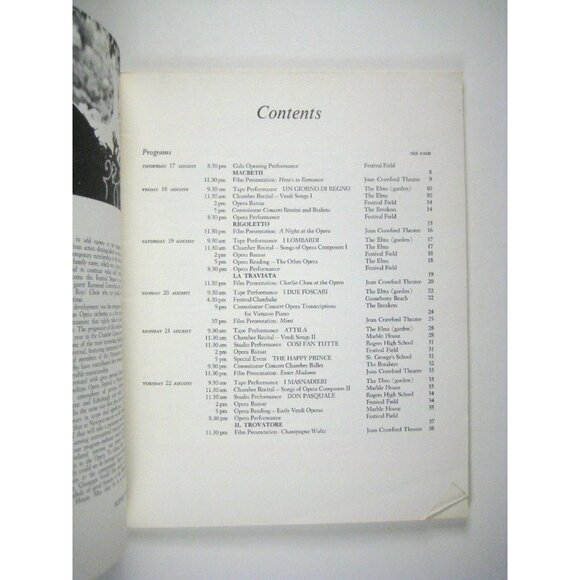 Verdi Festival Show Program Metropolitan Opera Newport 1967 MacBeth Bumbry - Picture 3 of 10